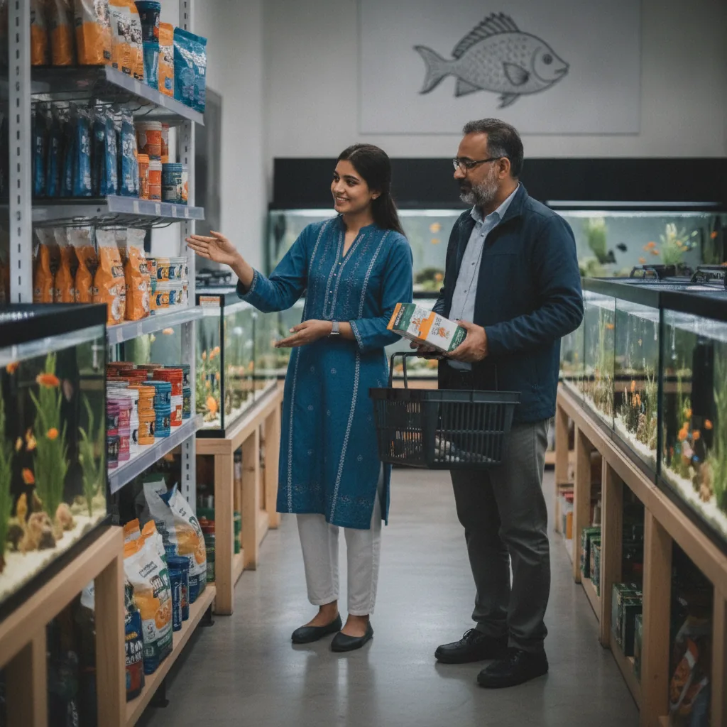 friendly Pakistani aquarium store customer support staff member