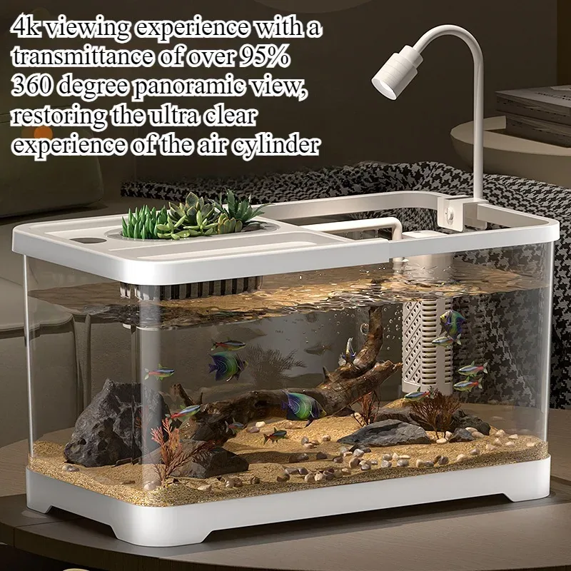 Fish tank household aquarium living room desktop ecological